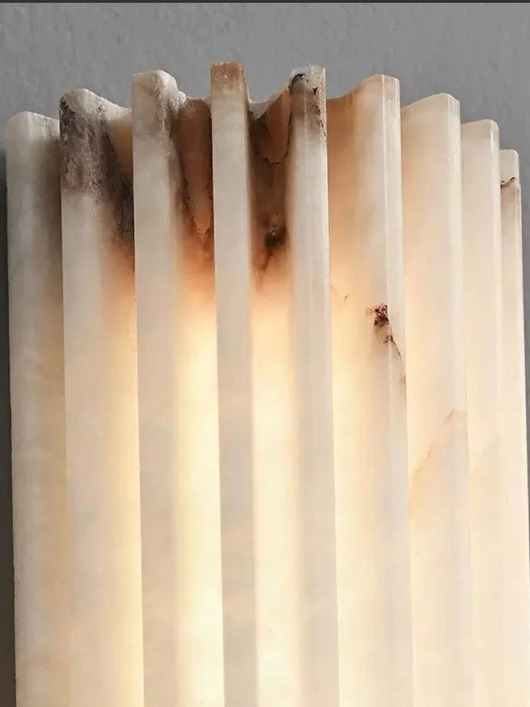 Langchu Spanish Gear-inspired Marble LED Wall Sconce Modern Minimalist Designer Bedside Lamp Living Room Accent Walls Entryways