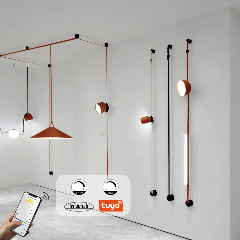 Modern DC24V Indoor LED Flexible Linear Dimmable Track Light for Residential Commercial Hotel Belt Woven Track Lights