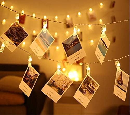 2M 20LEDS Copper Wire Photo Clips Led String Light for Home Decoration