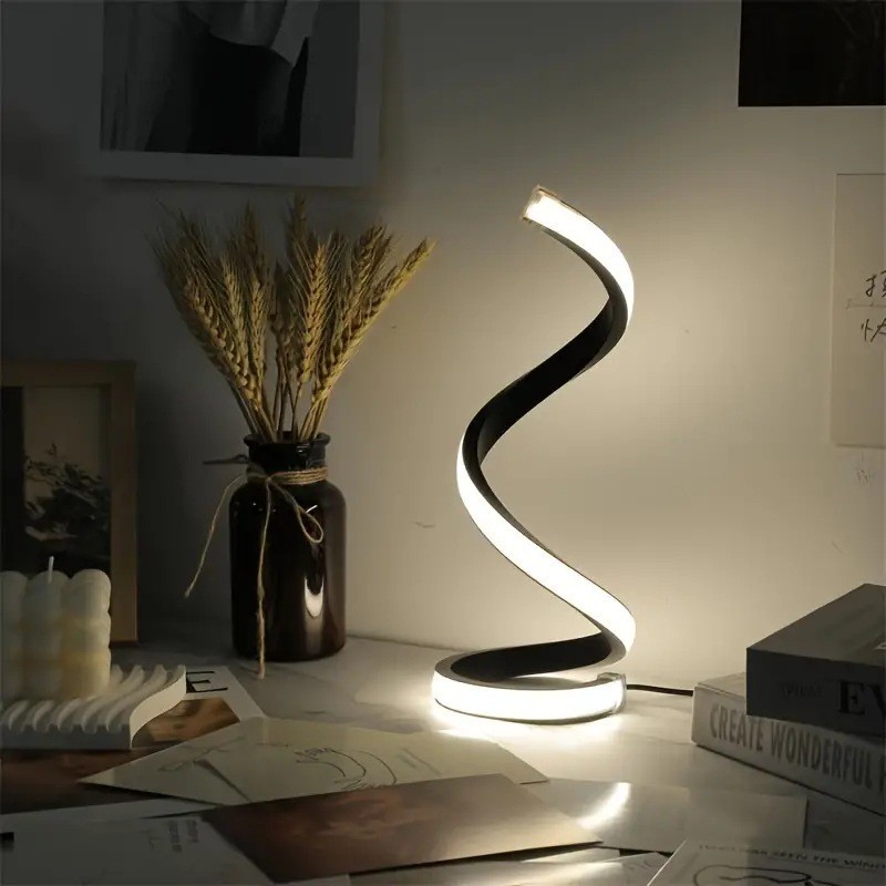 JAIYI 2025 Modern Design Alien Bar Light USB Cable 5V Desk Lamp Tri-Color Dimming Infinite Decorative Bedside Lamp
