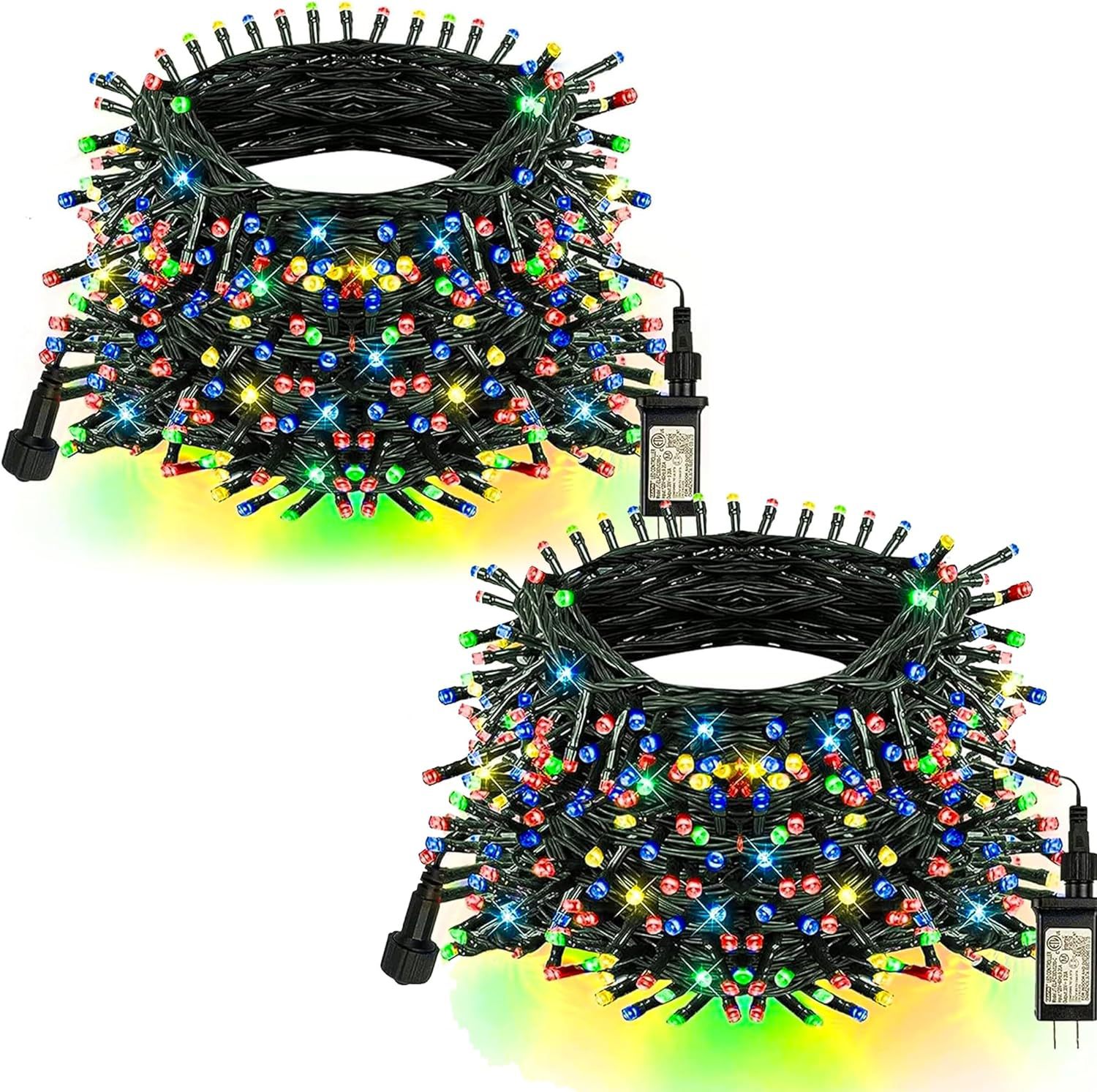 Intelligent RGB LED Magic Color 10m Indoor/Outdoor Decorative Lighting Remote Control Plug-in Light String Christmas