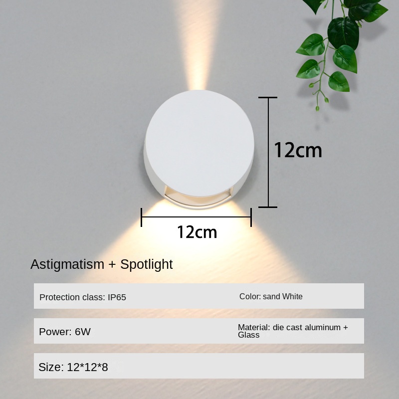 Creative Modern American Energy-Efficient LED Wall Lamp No Color Temperature No Control Mode for Bedroom Bedside Aisle Staircase