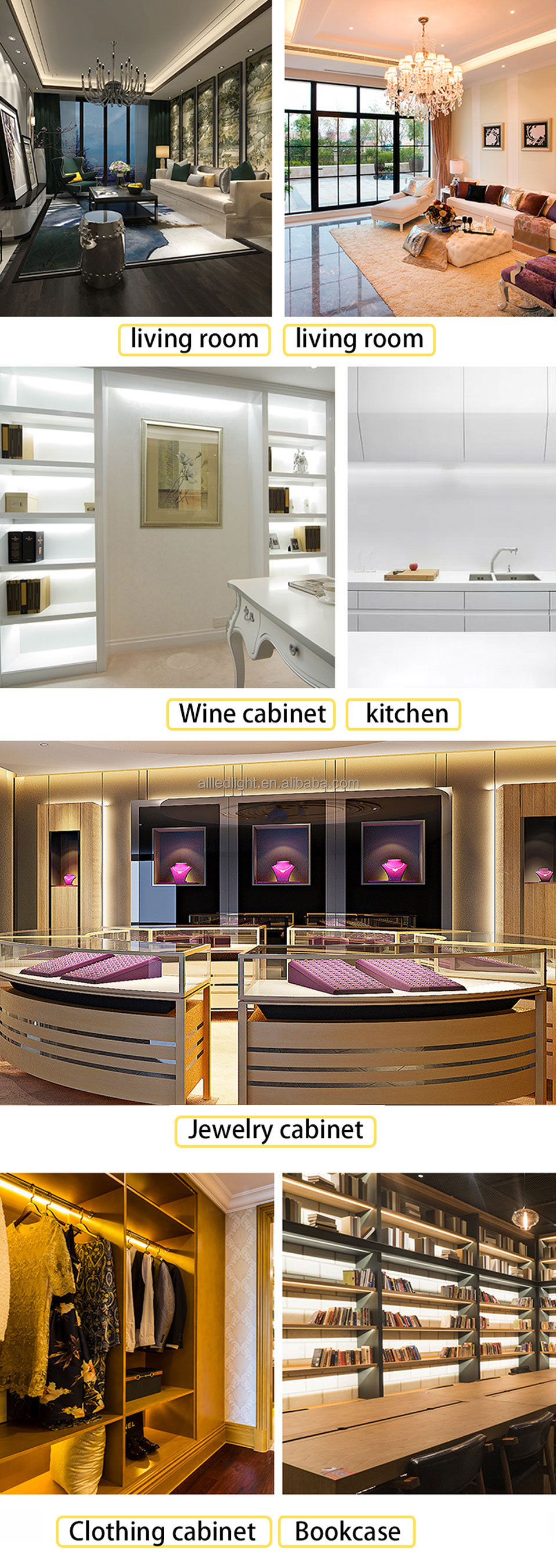 DC12V Wall Corner LED Bar Light 5730 36 LED 50CM V Shape Aluminum Profile 5730 5630 LED Hard Strip Light Cabinet Lamp