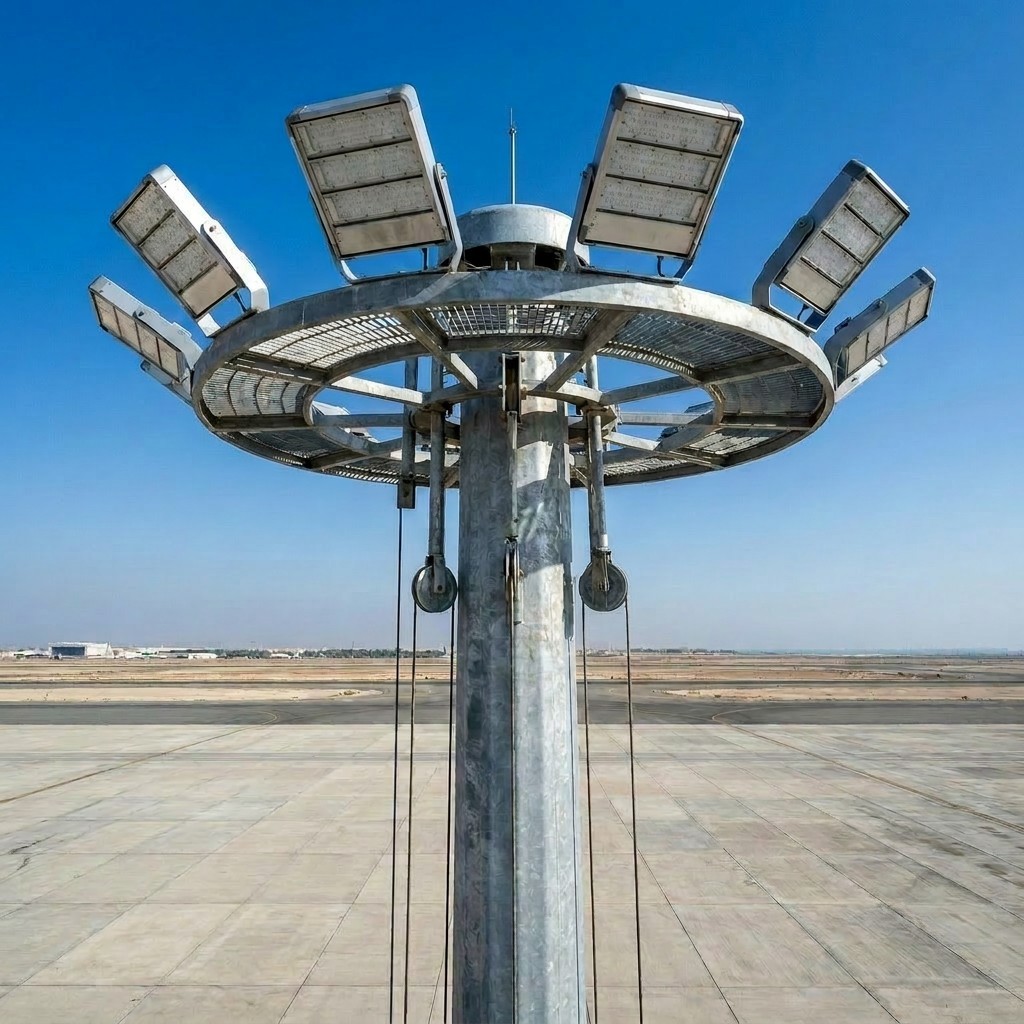 Airport Apron Lighting IP67 600W-800W LED Flood Light With Salt Spray 160Lm/W Asymmetric Optics For Airport