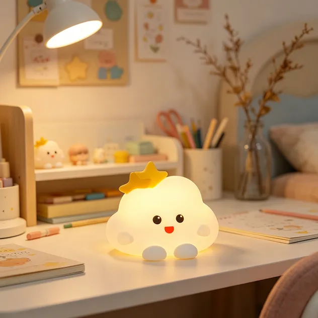 Cute Cloud Silicone Night Light