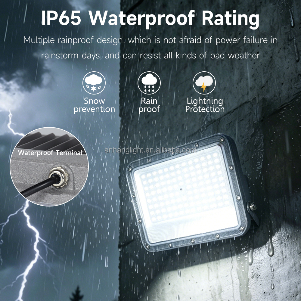 Wholesale IP65 Waterproof 30W 50W 100W 200W 300W 400W Bright Outdoor Security Commercial Project Industrial LED Flood Light
