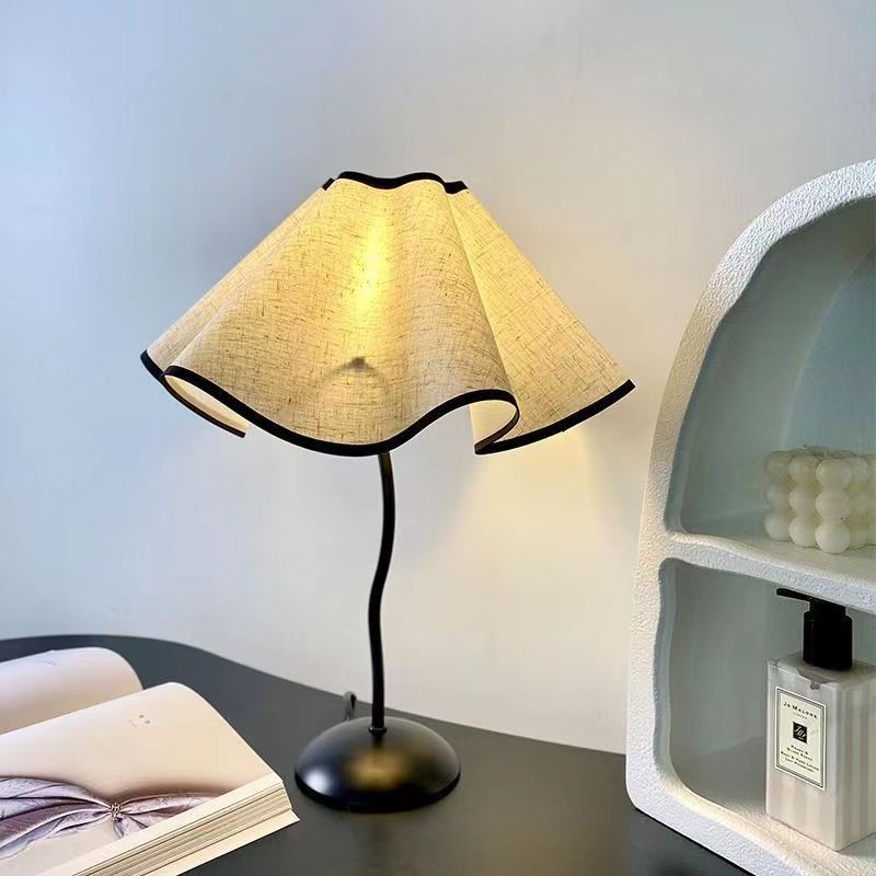 The Latest Skirt Petal Night Light Modern Simple Table Lamp Bedroom Bedside Study LED Atmosphere Light Eye protection Lamp