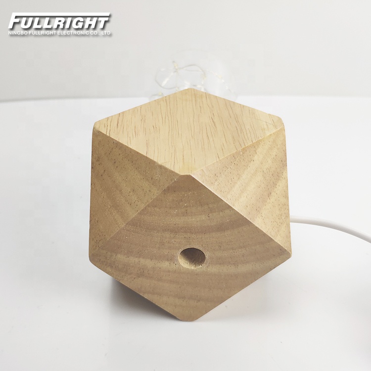 Hot Sell Modern Wooden Bedside Lamp 5V USB Power Touch Control Woods Lamp