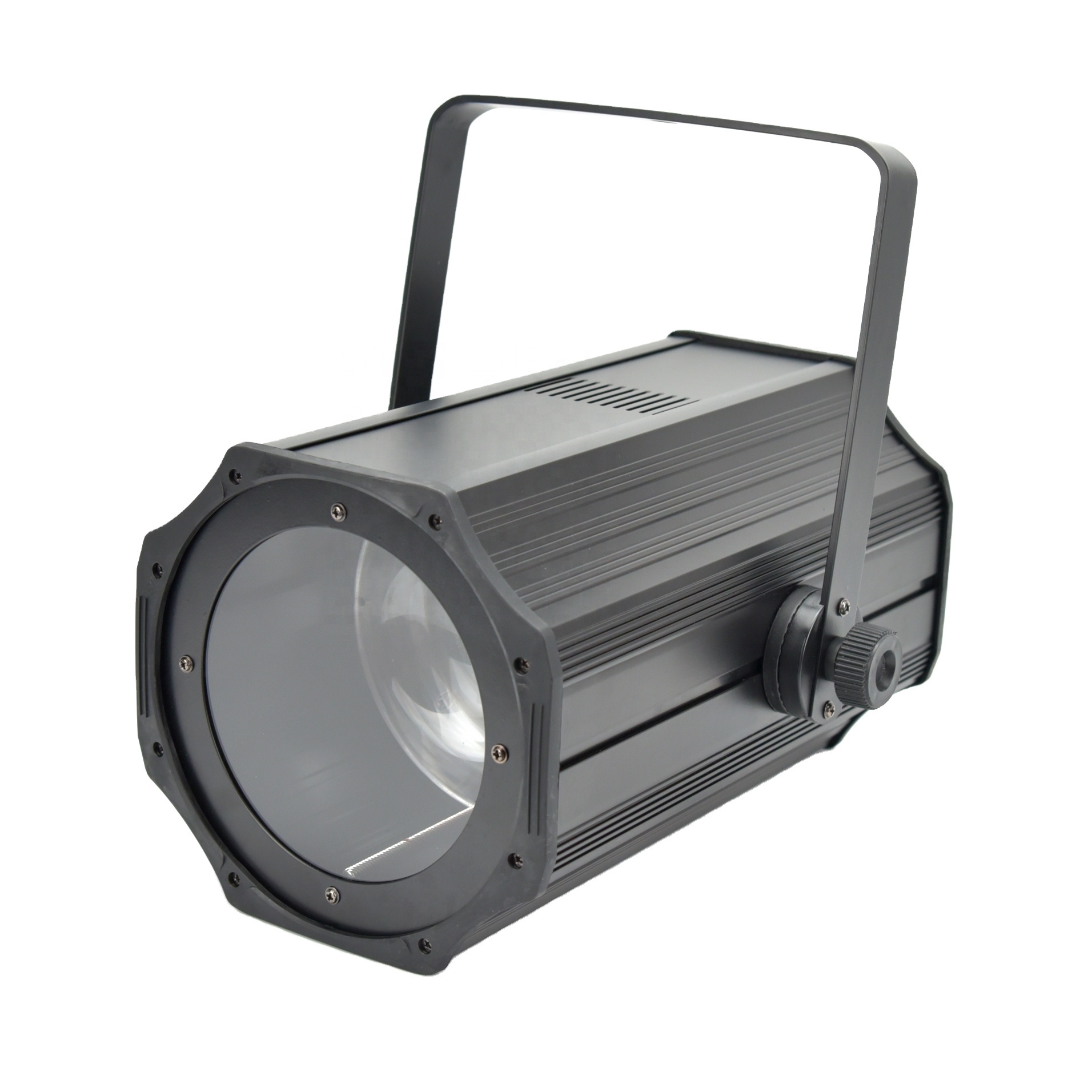 200W Zoom COB Fresnel LED High Brightness Warm White Follow Spot Lights with DMX512 Control CRI90 for Stage &amp; TV Studio