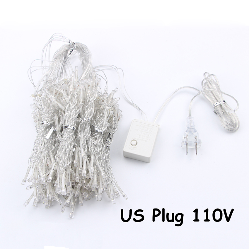String Light for Christmas Wedding Holiday Decoration Led New Year Party Curtain Christmas Led Garland Outdoor Light String