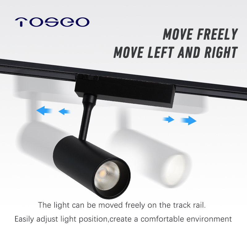 Modern Cob Chip LED Track Lighting 24W Surface Mounted Ultra-Thin Aluminum Lamp Body Magnetic Track Lighting