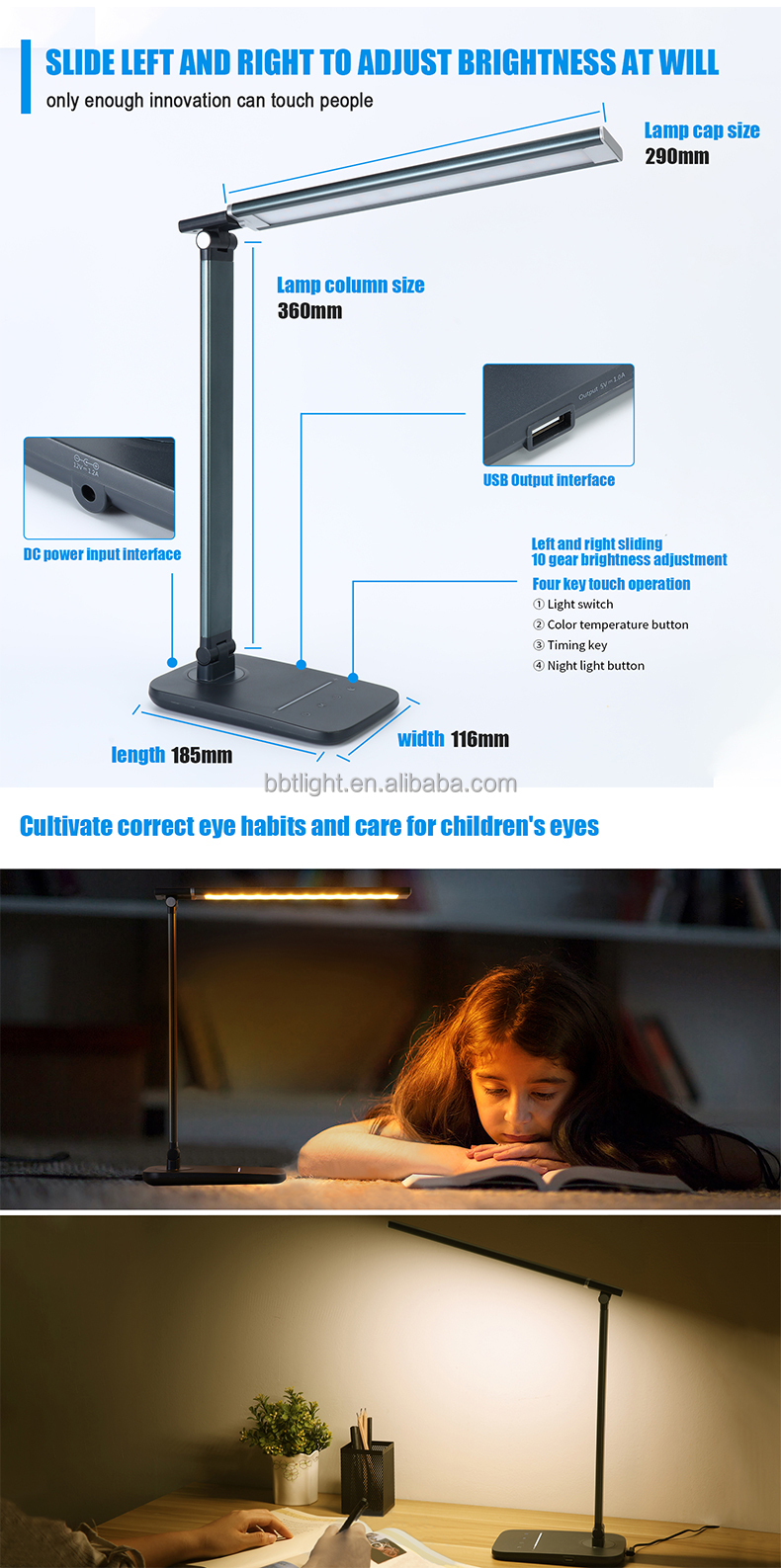 Metal Desk Lamp Details 1