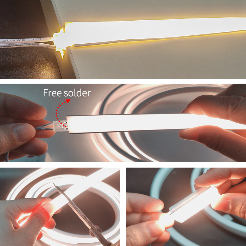 10x10mm DC12V Touch Sensor Switch 3000K 4000K Free Cut LED Linear Wardrobe Closet Cupboard Cabinet Lights