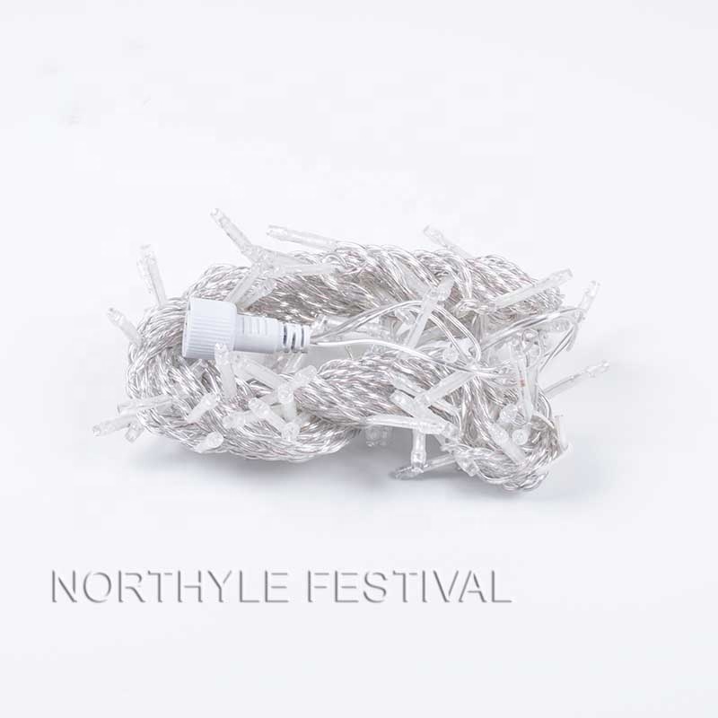 Wholesale IP44 Outdoor Waterproof Copper LED String Light 3500K Warm White AC110V/220V Connectable Light Chain for Christmas