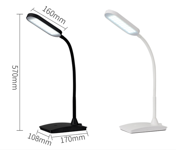 Modern USB Charging LED Table Lamp 2019 Bedside Reading Lamp with Touch Control 3-step Dimmer Energy Saving 2-Year Warranty