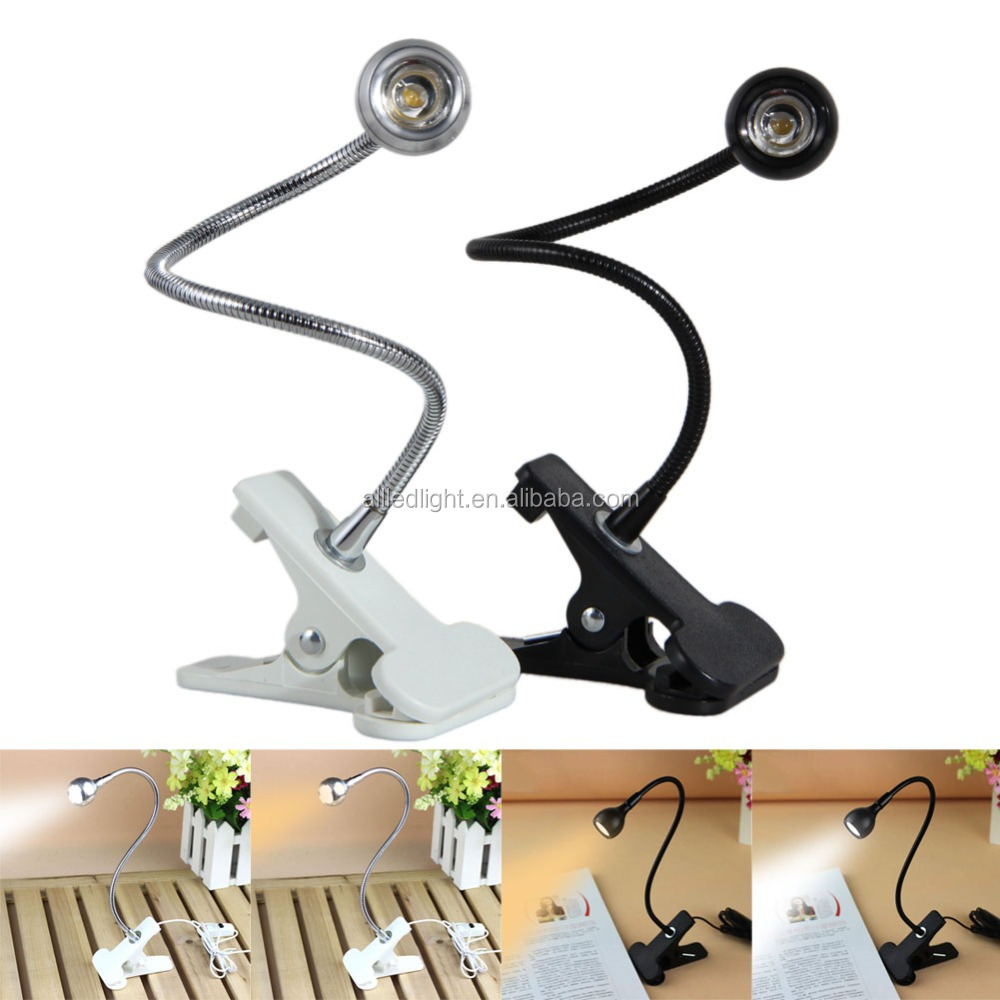 Wholesale USB Rechargeable LED Night Light Clip on Flexible Reading Light Bed Table Desk LED Book Lamp