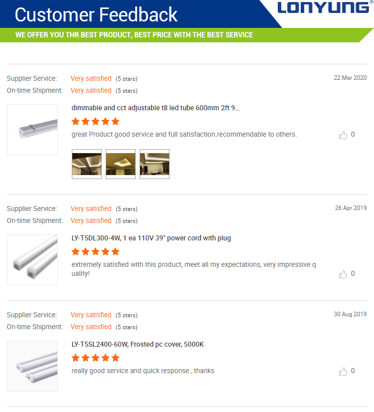 Linkable T8 Led Linear Integrated Tube Light Details