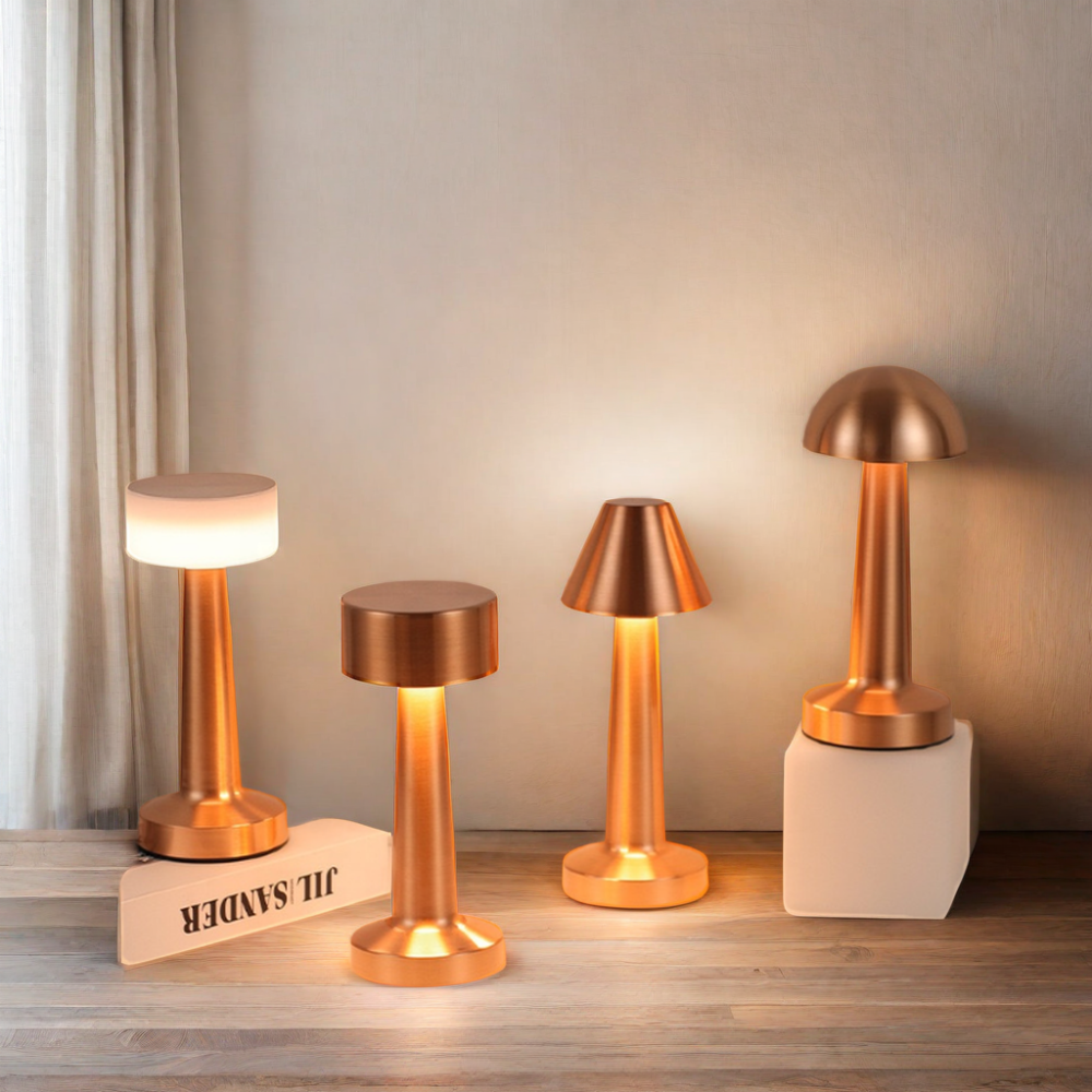 Living Room Decorative Table Lamp Bedside Modern Solar Ceramic Restaurant Cordless Crystal Rechargeable Led Table Lamp Luxury