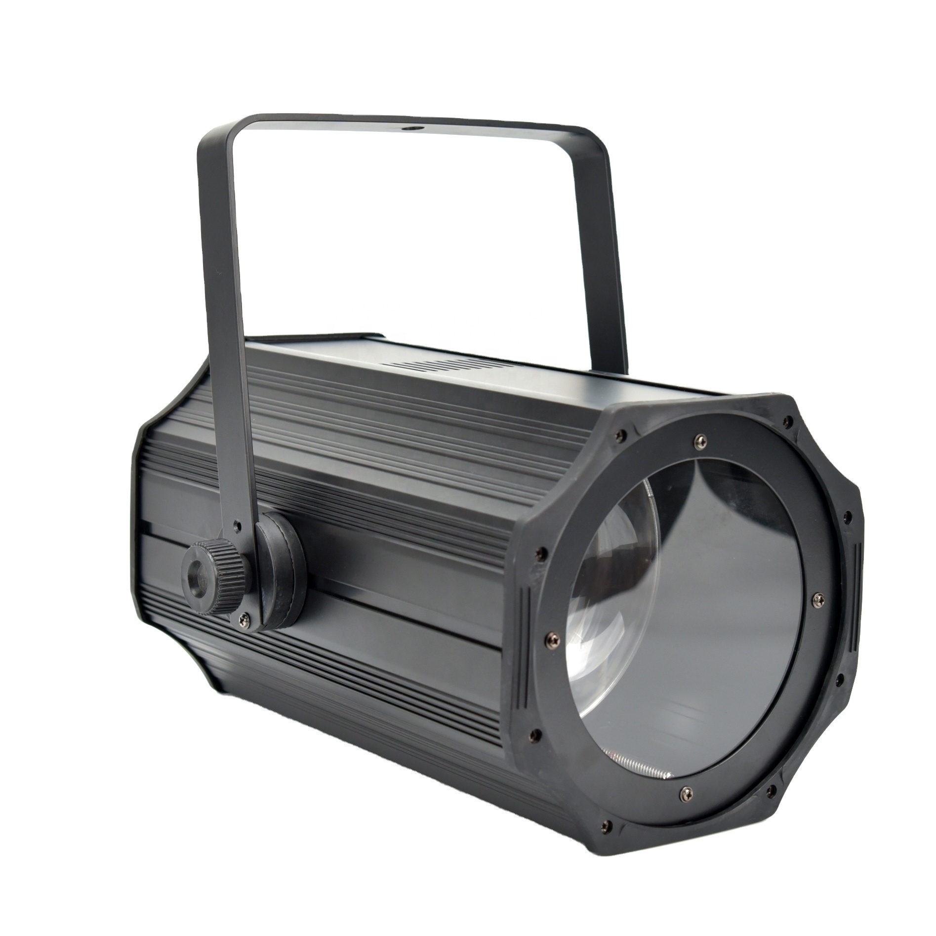 200W Zoom COB Fresnel LED High Brightness Warm White Follow Spot Lights with DMX512 Control CRI90 for Stage &amp; TV Studio