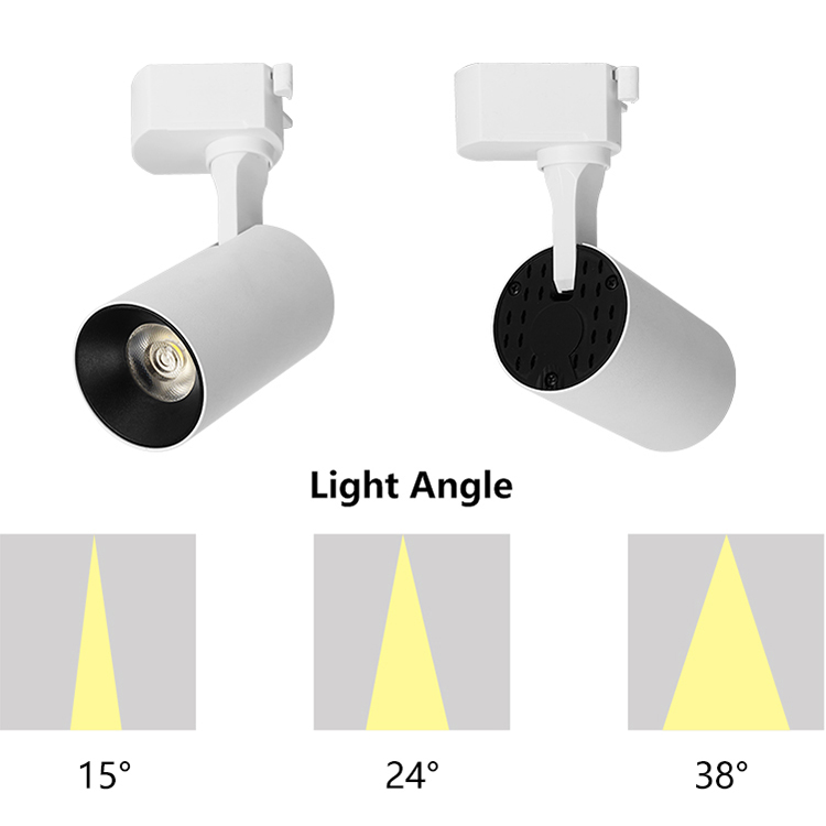 ALLWAY Commercial Black Cob Iron Track Lamp Rail Indoor Outdoor 10w 20w 30w Led Spot Lights