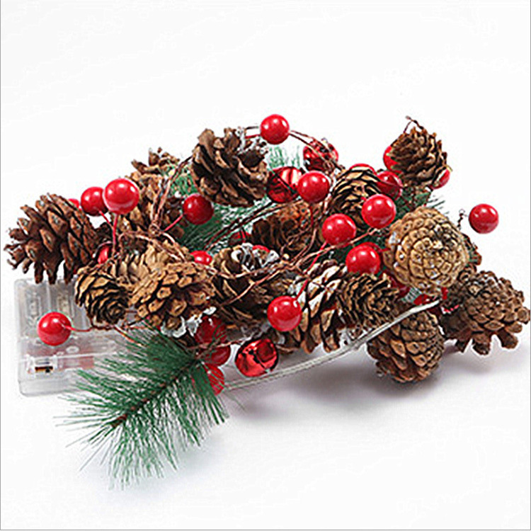 Pine cones decorative hanging light view 5