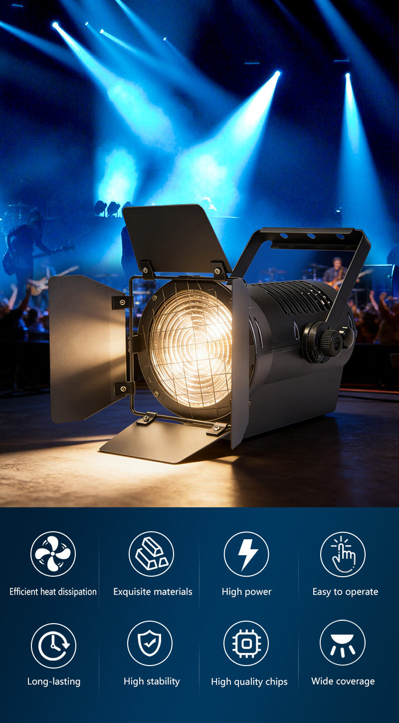 200W LED fresnel focus profile light detail 1