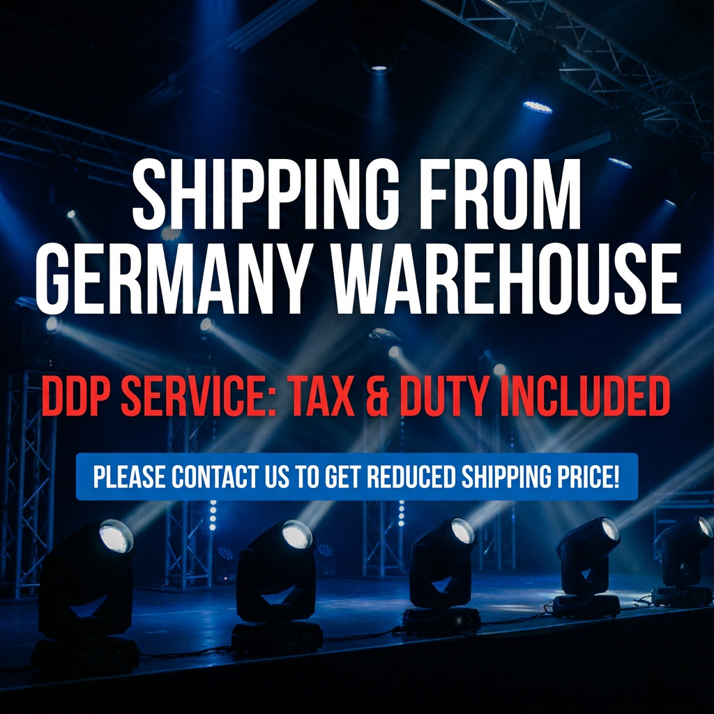 EU Warehouse Duty Free 60W LED Moving Head Spot Light 8 Gobos 8 Colors DMX512 Professional Stage Lighting for DJ Disco Party
