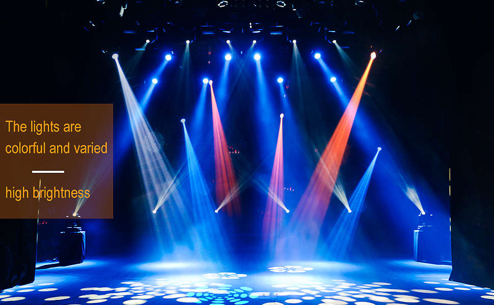 EU Warehouse Duty Free 60W LED Moving Head Spot Light 8 Gobos 8 Colors DMX512 Professional Stage Lighting for DJ Disco Party