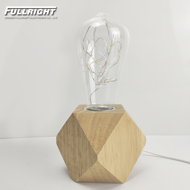Hot Sell Modern Wooden Bedside Lamp 5V USB Power Touch Control Woods Lamp