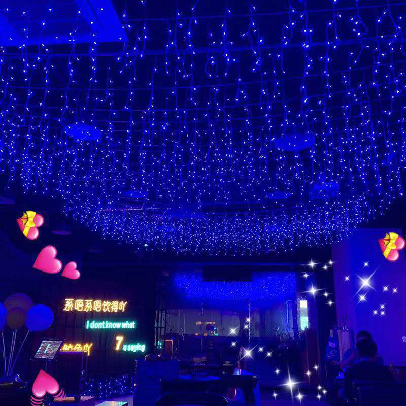 Commercial Street Night View Enhancement Festive Event Decor LED String Icicle Light