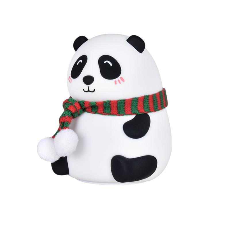 Panda Silicone Night Light USB Rechargeable LED Cute Animal Kids Night Lamp