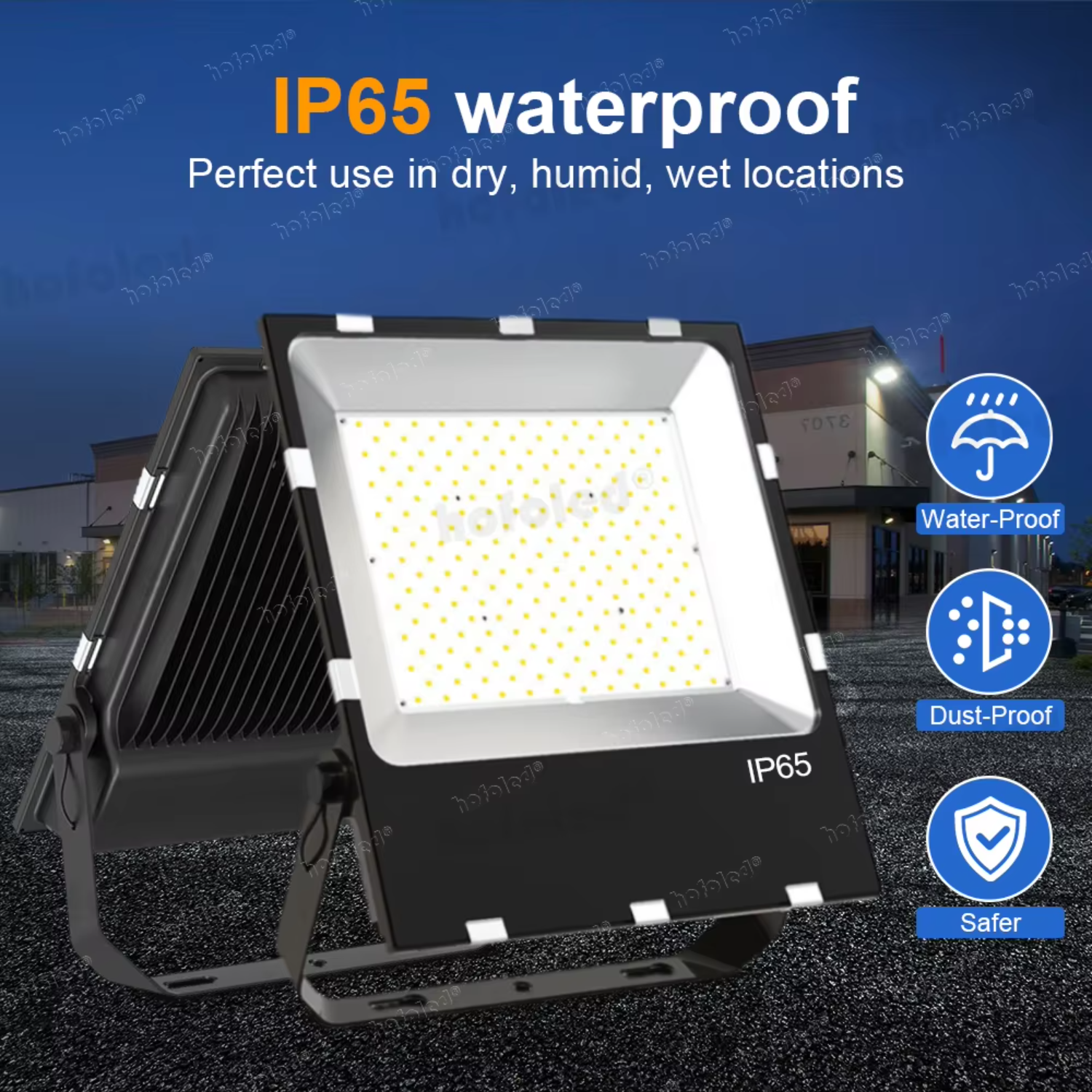 5 Years Warranty Projects IP65 SMD Commercial 50W 100W 150W 200W 300W 400W LED Outdoor Flood Light for Stadium Gym