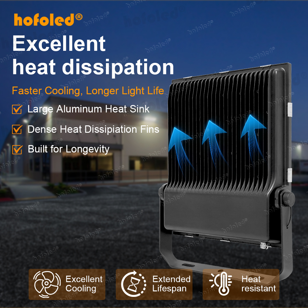 Hofoled 5 Years Warranty Projects IP65 SMD Commercial 50W 100W 150W 200W 300W 400W LED Outdoor Flood Light for Stadium Gym