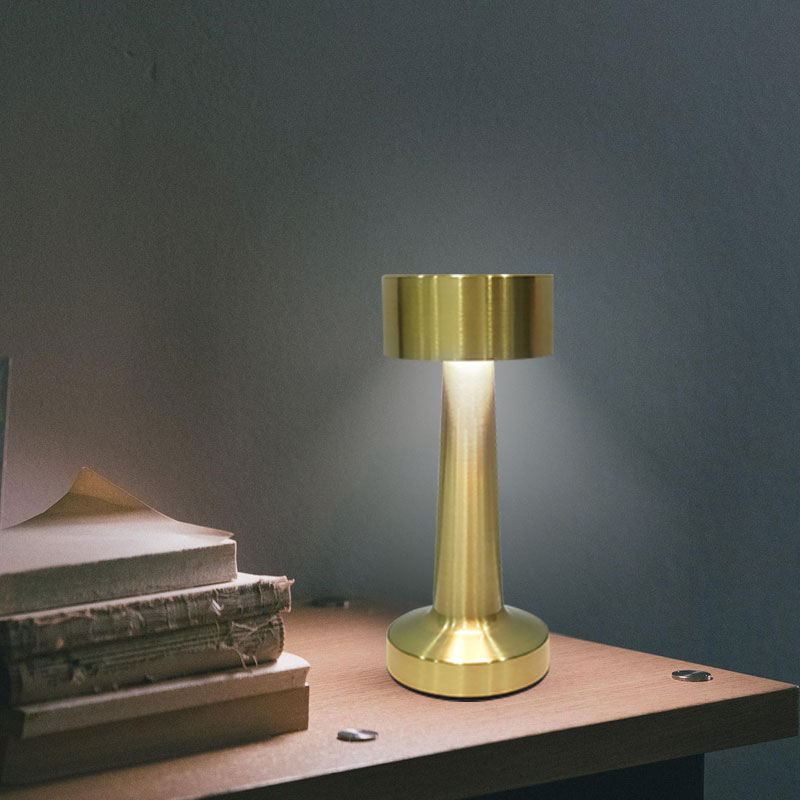 Bar Table Bedside Lamps Rechargeable Touch-Sensitive Desk Lamp for Restaurants