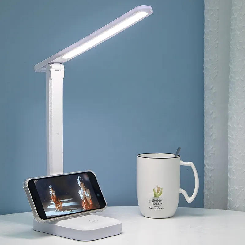 Hot Sale 3 Colors Adjustable Usb Lamp Night Light Rechargeable Table Lamp Study Table Lamp LED Folding Dimming Table Light