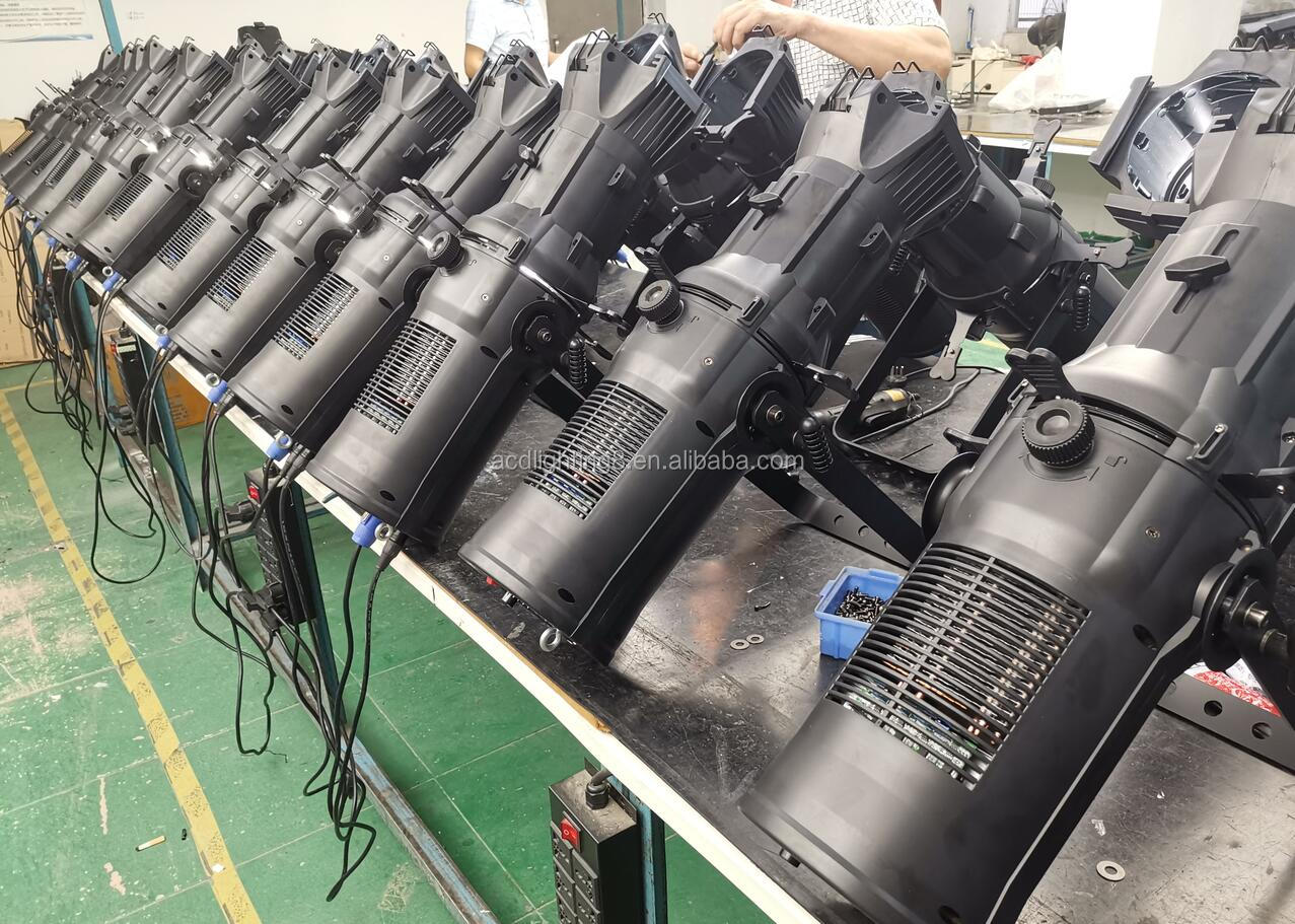 200w High Bright High Definition 4in1 Rgbww Led Ellipsoidal Profile Lekos Spot Light for Church Stage