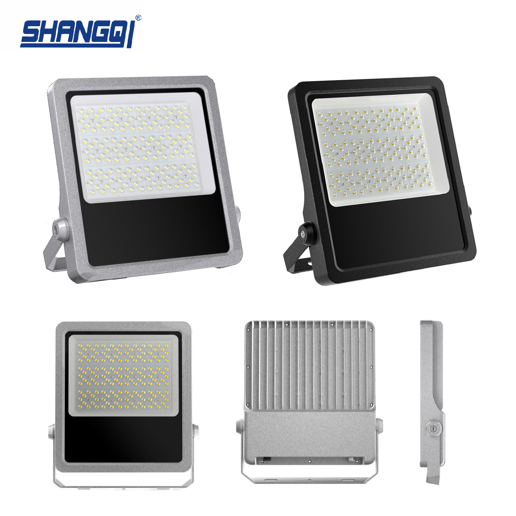 High Lumen Outdoor Waterproof Ip65 Die-Cast Aluminum Courtyard Garden 50w 100w 150w 200w 300w 400w Led Flood Light