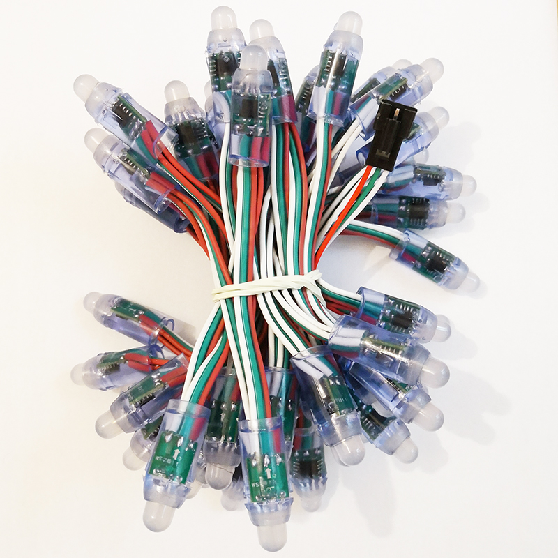 Good Quality 5V WS2811 Full Color LED Pixel Light 12mm Waterproof IP67 LED Pixel String