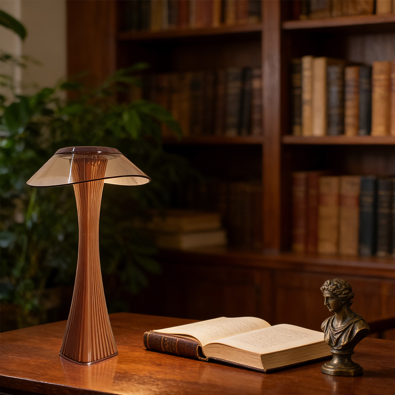 JAIYI Personalized LED Desk Lamp with Wireless Three-color Light and Touch Function for Hotel and Restaurant Decoration