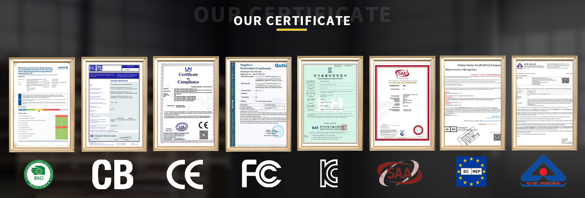 Product Certifications