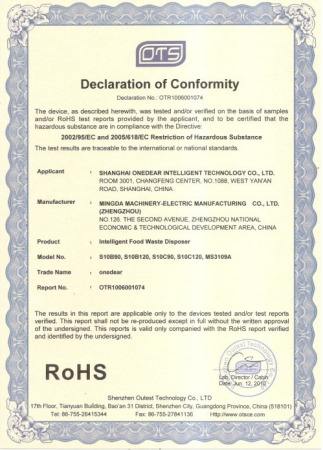 Quality Certificate 1