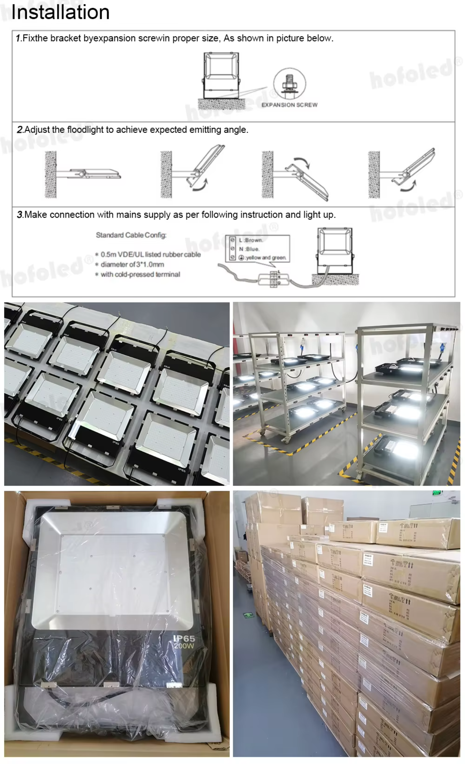 5 Years Warranty Projects IP65 SMD Commercial 50W 100W 150W 200W 300W 400W LED Outdoor Flood Light for Stadium Gym