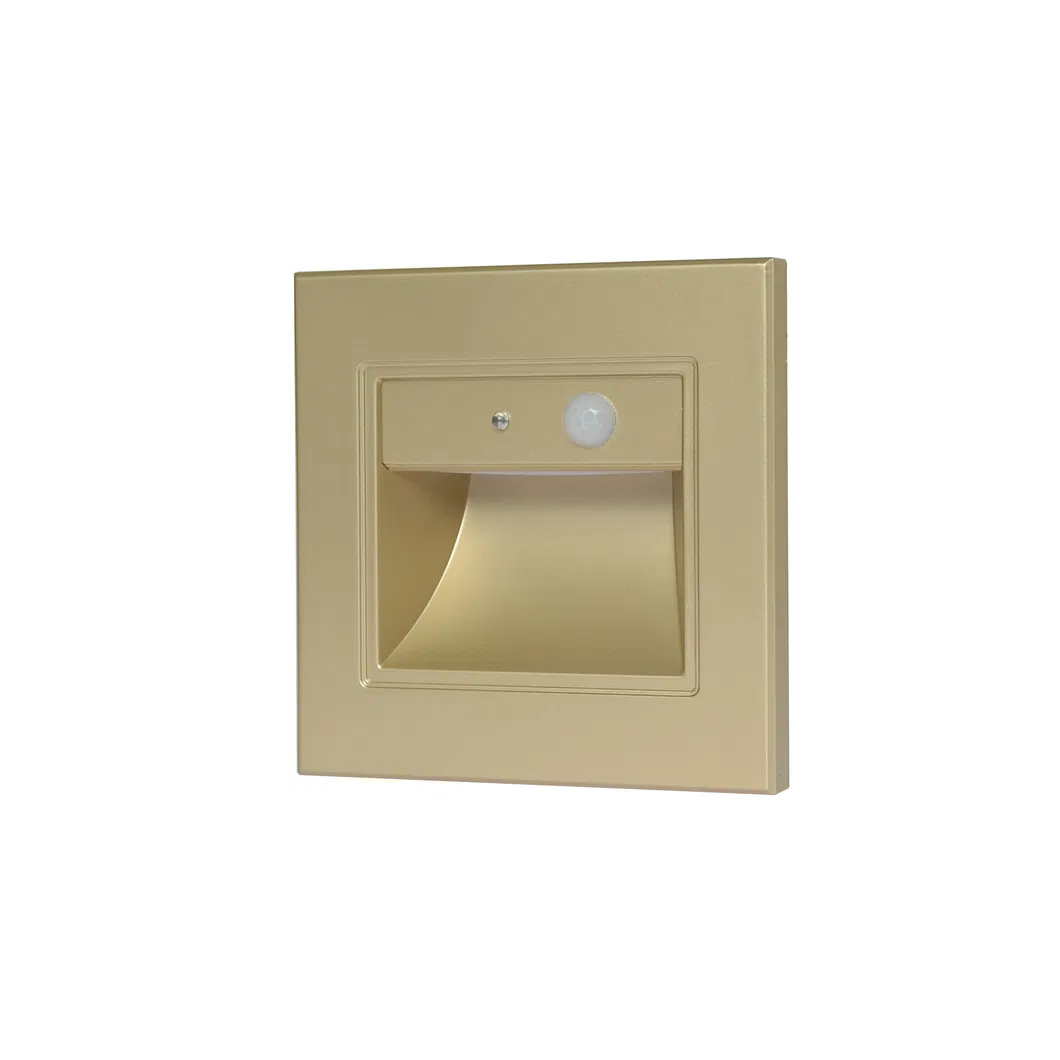 Modern Design Aluminum Indoor Recessed Wall Foot Lamp LED Stair Step Light