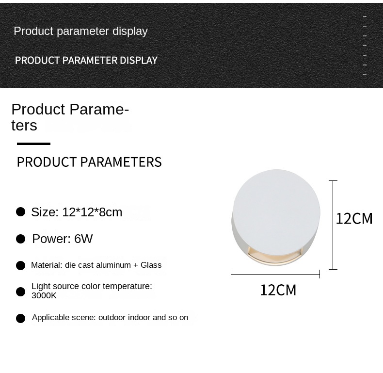 Creative Modern American Energy-Efficient LED Wall Lamp