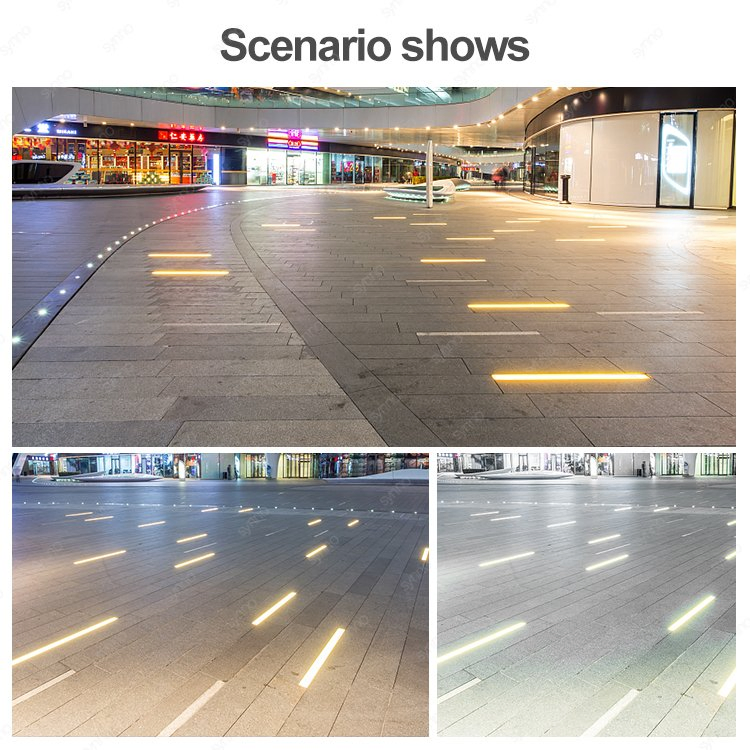 Stainless Steel Ground Deck Lamp Pathway Step Light Linear Underground Light