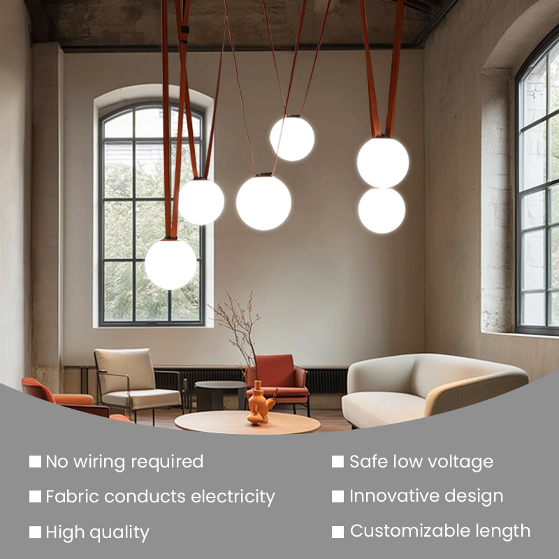 Modern DC24V Indoor LED Flexible Linear Dimmable Track Light for Residential Commercial Hotel Belt Woven Track Lights