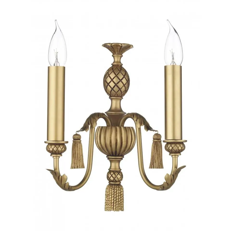 Antique Brass Bedside Wall Lamp LED Vanity Light Application
