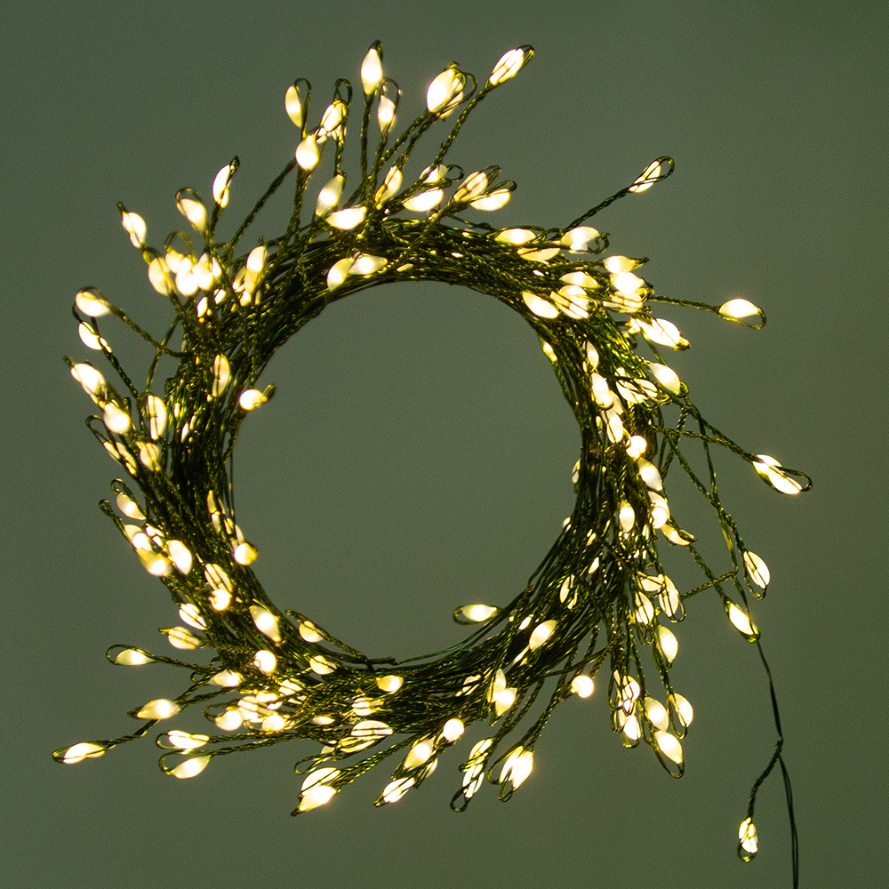 Firecracker Fairy String Lights Twinkle Cluster Lights with Remote 8Mode Waterproof Copper Wire Decorative Lighting 3AA Battery