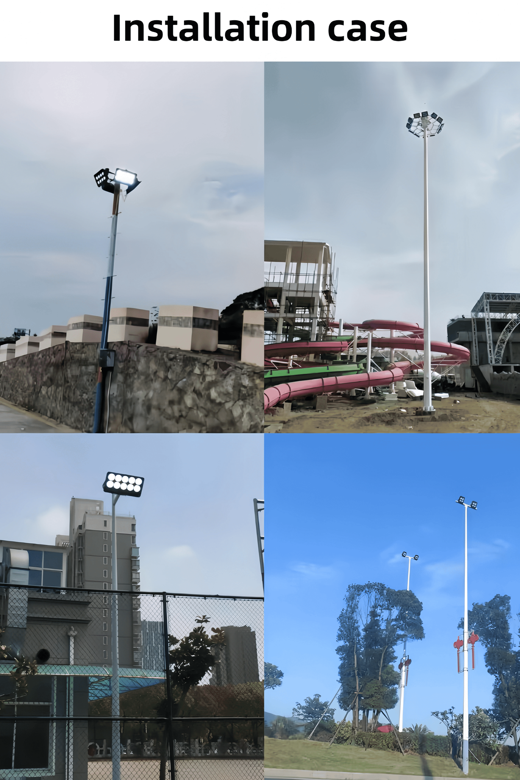 High Power LED Flood Light IP66 Waterproof 300W 400W 500W 600W COB LED Spotlight For Outdoor Lighting