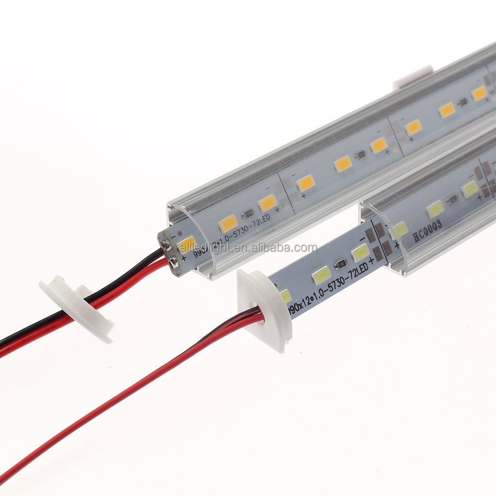DC12V Wall Corner LED Bar Light 5730 36 LED 50CM V Shape Aluminum Profile 5730 5630 LED Hard Strip Light Cabinet Lamp
